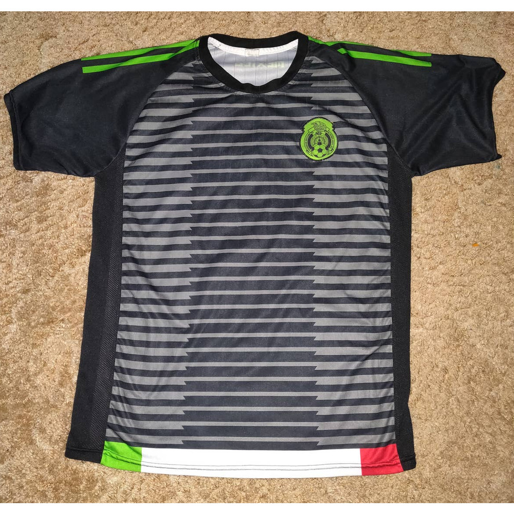 MEXICO SOCCER FUTBOL JERSEY #7 BLACK SIZE LARGE? (no size tag)